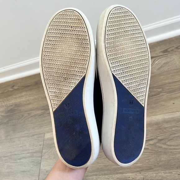 Rothy's The Sneaker in Black Womens Size 12 Slip-On Washable Sneaker - Picture 6 of 7